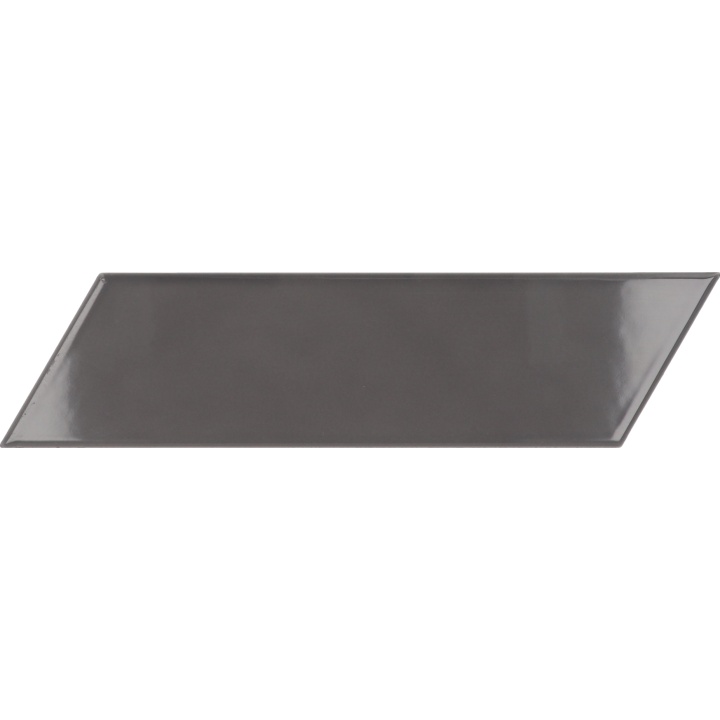 Chevron Wall Dark Grey Izquierdo 18.6x5.2 cm - carrelage NAIS - image 2