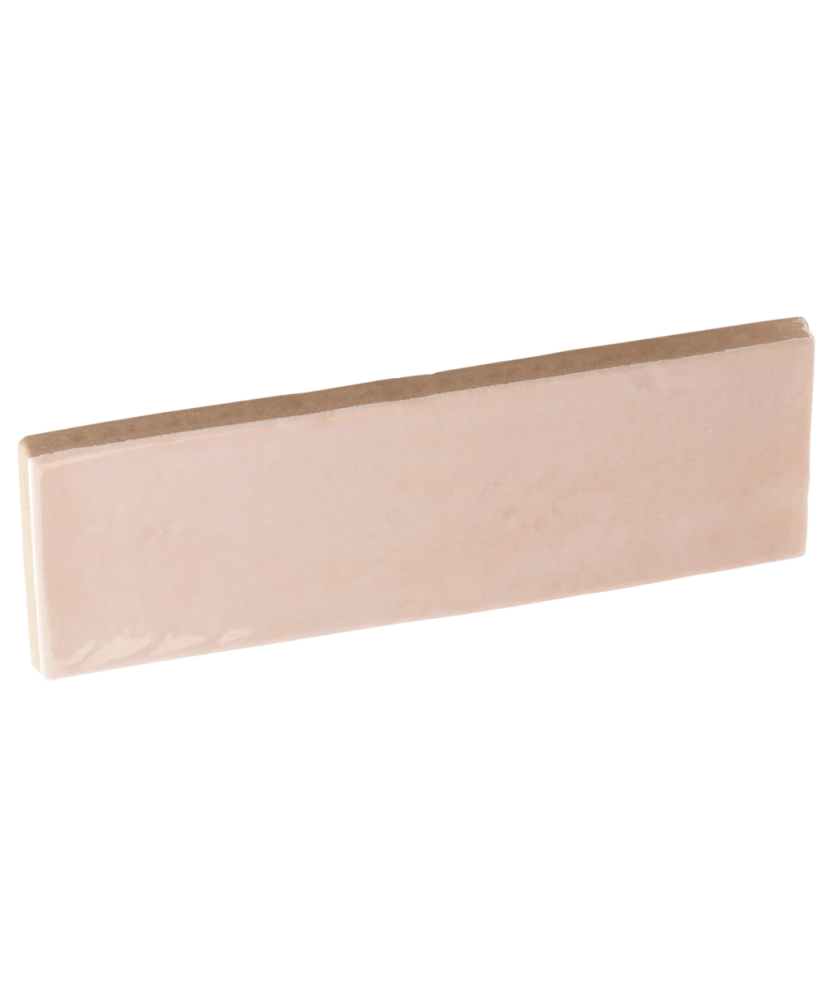 Carrelage Miyako Crystal Pink Gloss 5x15 cm - détail du carreau