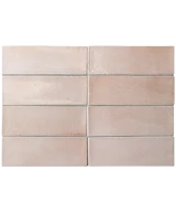 Carrelage Miyako Crystal Pink Gloss 5x15 cm - détail du carreau 2