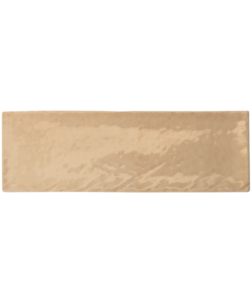 Carrelage Miyako Golden Ochre Gloss 5x15 cm - détail du carreau 3