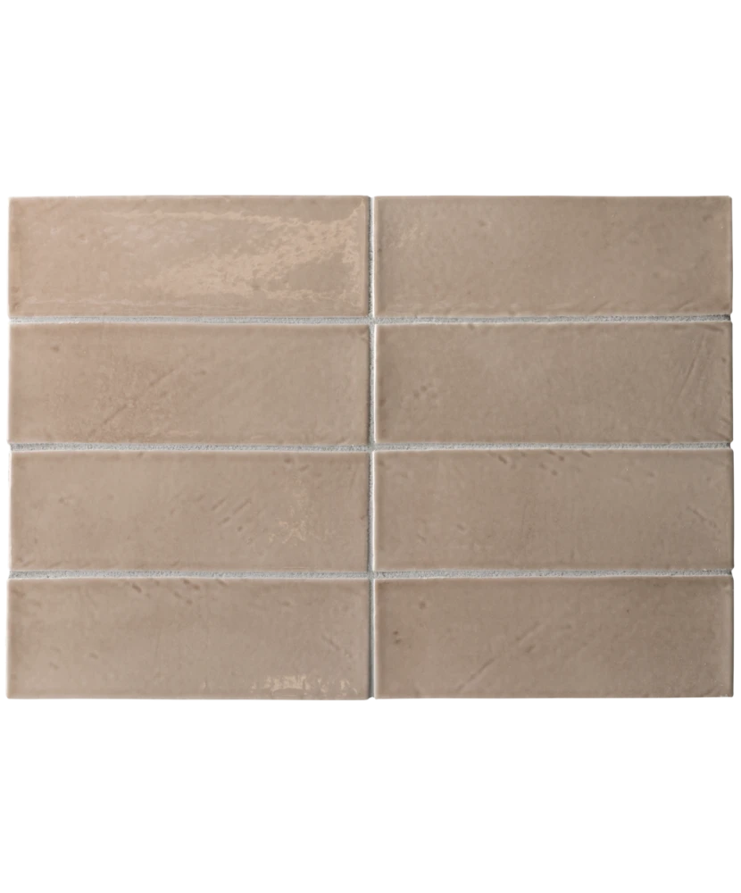 Carrelage Miyako Coffee Gloss 5x15 cm - détail du carreau 2