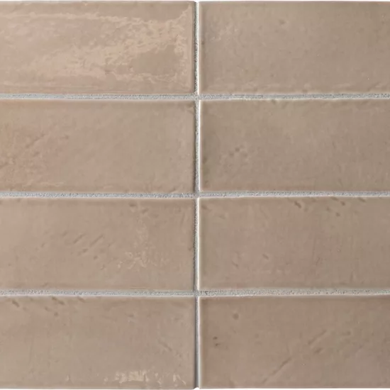 Carrelage Miyako Coffee Gloss 5x15 cm - détail du carreau 2