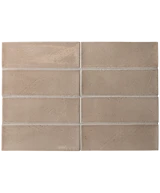 Carrelage Miyako Coffee Gloss 5x15 cm - détail du carreau 2