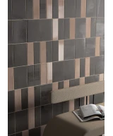 Carrelage Miyako Coffee Gloss 5x15 cm - vue d’ambiance 2