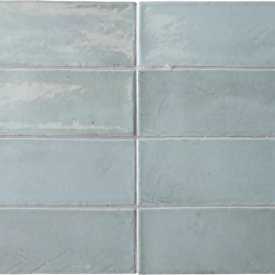 Carrelage Miyako Blue Moon Gloss 5x15 cm - détail du carreau 2