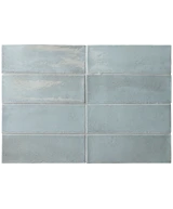 Carrelage Miyako Blue Moon Gloss 5x15 cm - détail du carreau 2