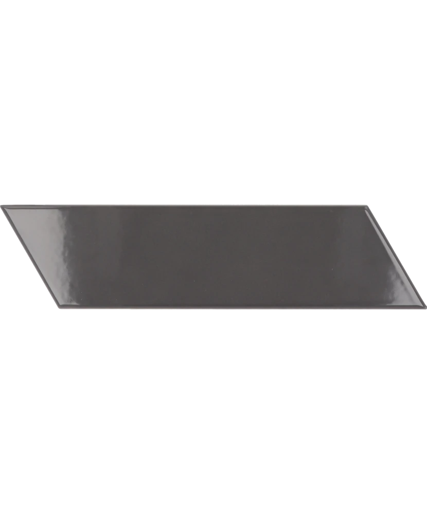 Carrelage Chevron Wall Dark Grey Droit 18,6x5,2 cm - détail du carreau 2