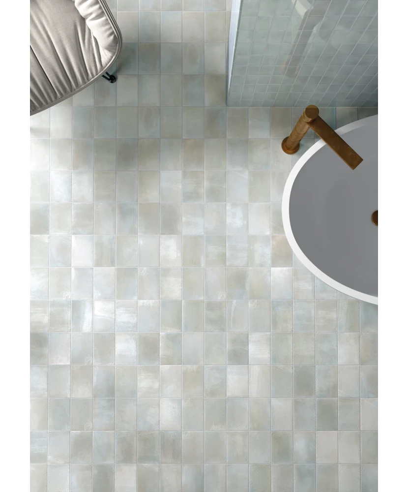 Carrelage Miyako Blue Moon Gloss 5x15 cm - vue d’ambiance 2