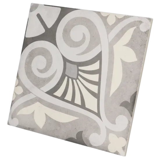 Carrelage Art Nouveau Opera Grey 20x20 cm, format 20 x 20 cm, collection Art Nouveau, finition mat