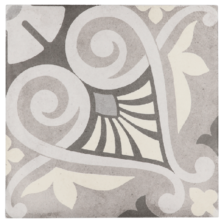 Art Nouveau Opera Grey 20x20 cm - carrelage NAIS - image 2