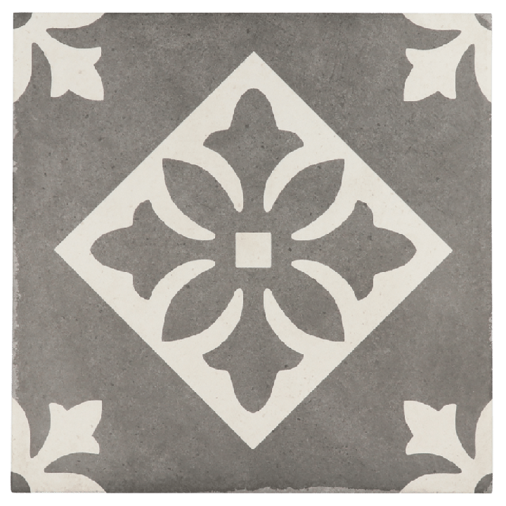 Art Nouveau Padua Black 20x20 cm - carrelage NAIS - image 2