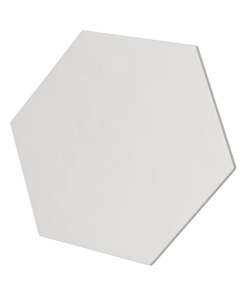 Carrelage Hexatile White Mat 17,5x20 cm - détail du carreau