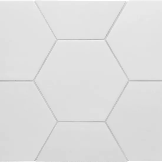 Carrelage Hexatile White Mat 17,5x20 cm - détail du carreau 2