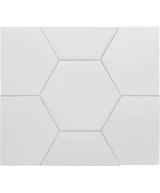 Carrelage Hexatile White Mat 17,5x20 cm - détail du carreau 2