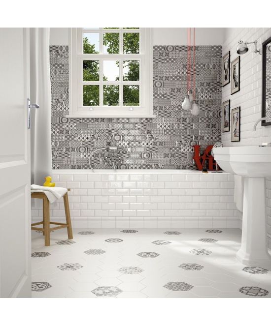 Hexatile White Matt 17.5x20 cm - carrelage NAIS - image 4