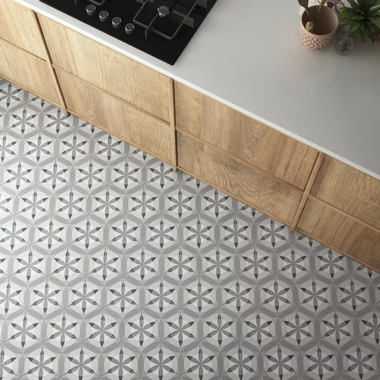 Carrelage Hexatile White Mat 17,5x20 cm - vue d’ambiance 2