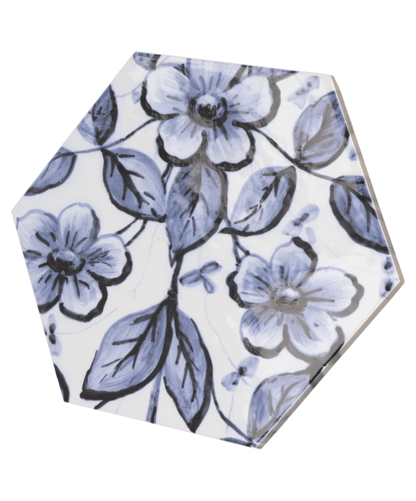 Carrelage Hexatile Patchwork Lisboa 17,5x20 cm - détail du carreau
