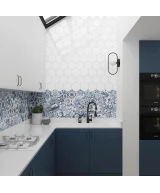 Carrelage Hexatile Patchwork Lisboa 17,5x20 cm - vue d’ambiance 4