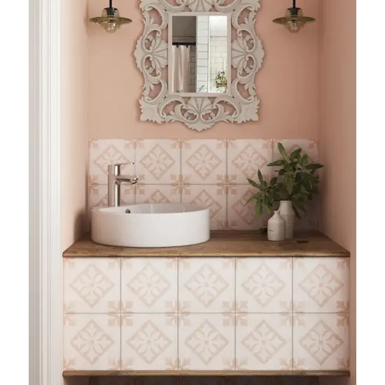 Carrelage Art Nouveau Padua Pink 20x20 cm | Univers Carrelage