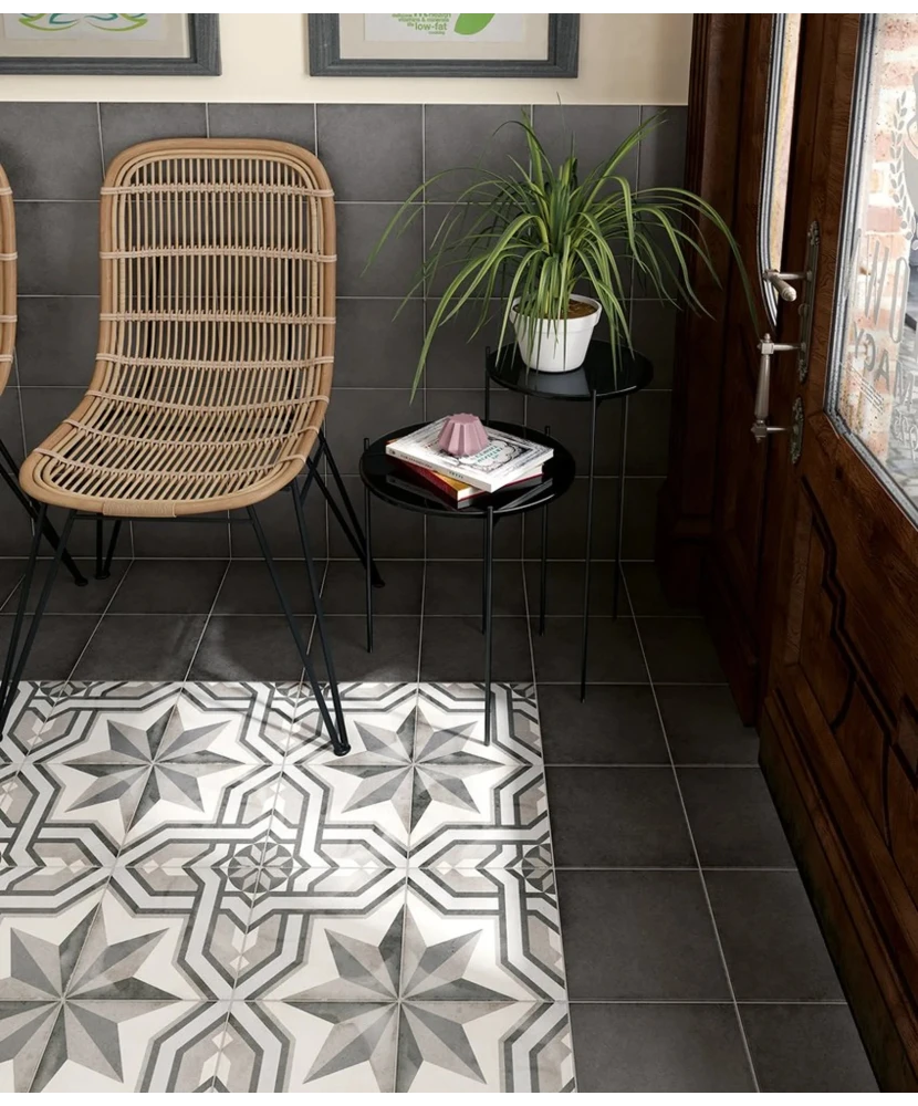Carrelage Art Nouveau Cinema Grey 20x20 cm