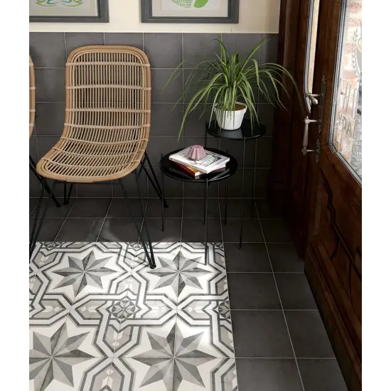 Carrelage Art Nouveau Cinema Grey 20x20 cm | Univers Carrelage