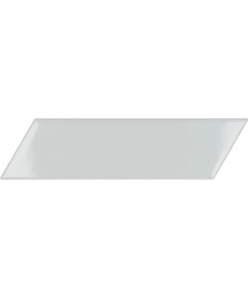 Carrelage Chevron Wall Sky Blue Gauche 18,6x5,2 cm - détail du carreau 2
