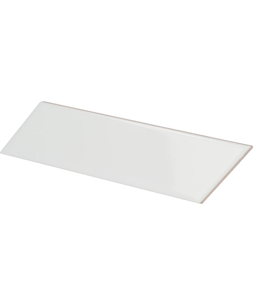Carrelage Chevron Wall White Gauche 18,6x5,2 cm - détail du carreau