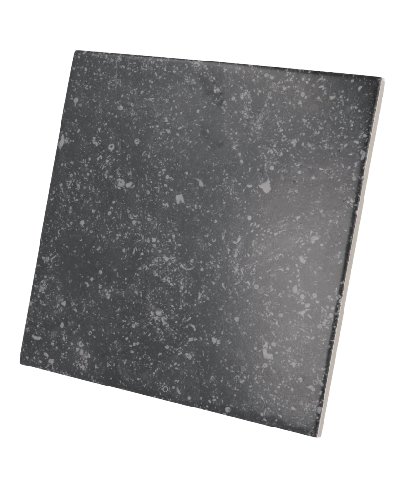 Carrelage Coralstone Black 20x20 cm - vue latérale du carreau