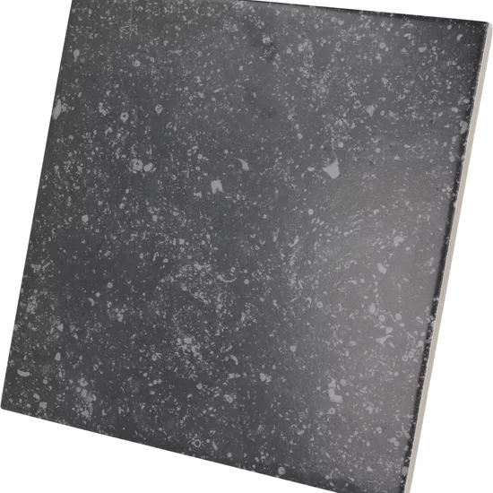 Carrelage Coralstone Black 20x20 cm - vue latérale du carreau