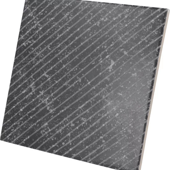 Carrelage Coralstone Gamut Black 20x20 cm - vue latérale du carreau