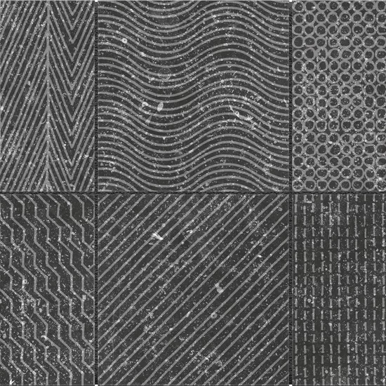 Carrelage Coralstone Gamut Black 20x20 cm - panneau de carreaux