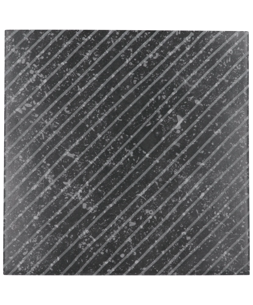 Carrelage Coralstone Gamut Black 20x20 cm - vue de face du carreau