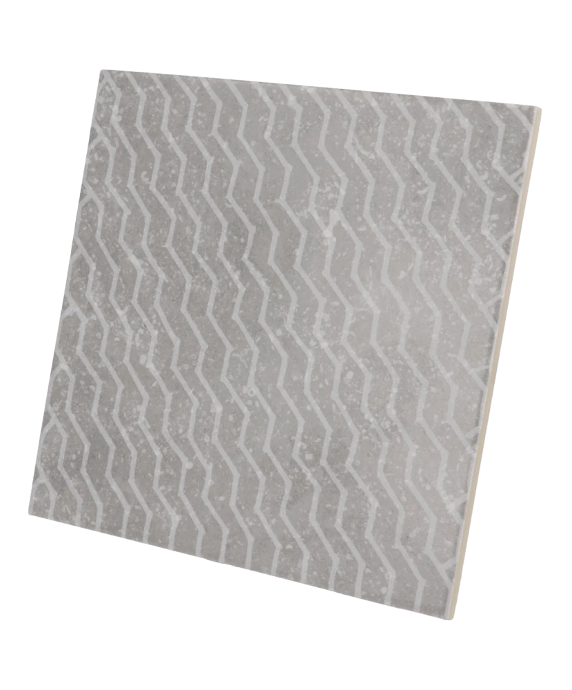 Carrelage Coralstone Gamut Grey 20x20 cm - vue latérale du carreau