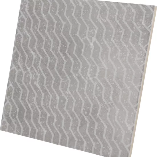 Carrelage Coralstone Gamut Grey 20x20 cm - vue latérale du carreau