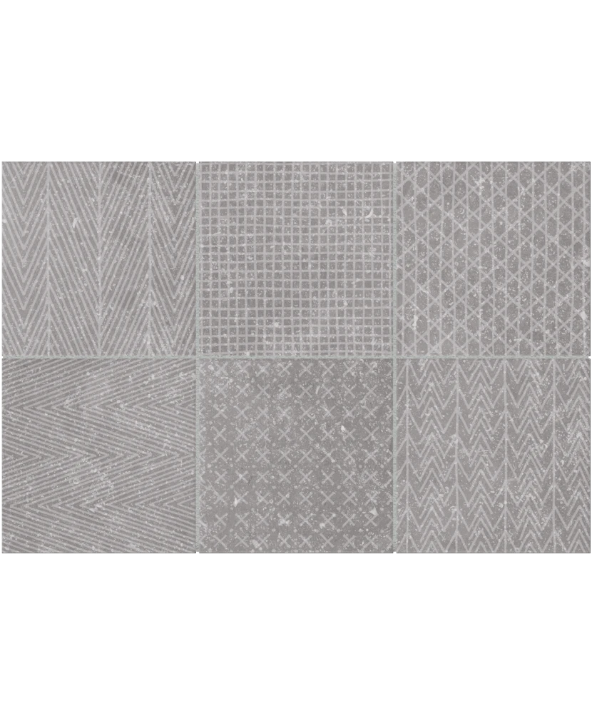 Carrelage Coralstone Gamut Grey 20x20 cm - panneau de carreaux