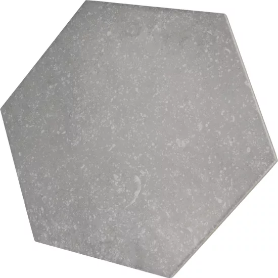 Carrelage Coralstone Hexagon Grey 29,2x25,4 cm - vue latérale du carreau