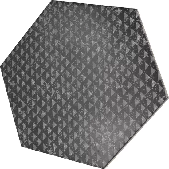 Carrelage Coralstone Hexagon Melange Black 29,2x25,4 cm - vue latérale du carreau