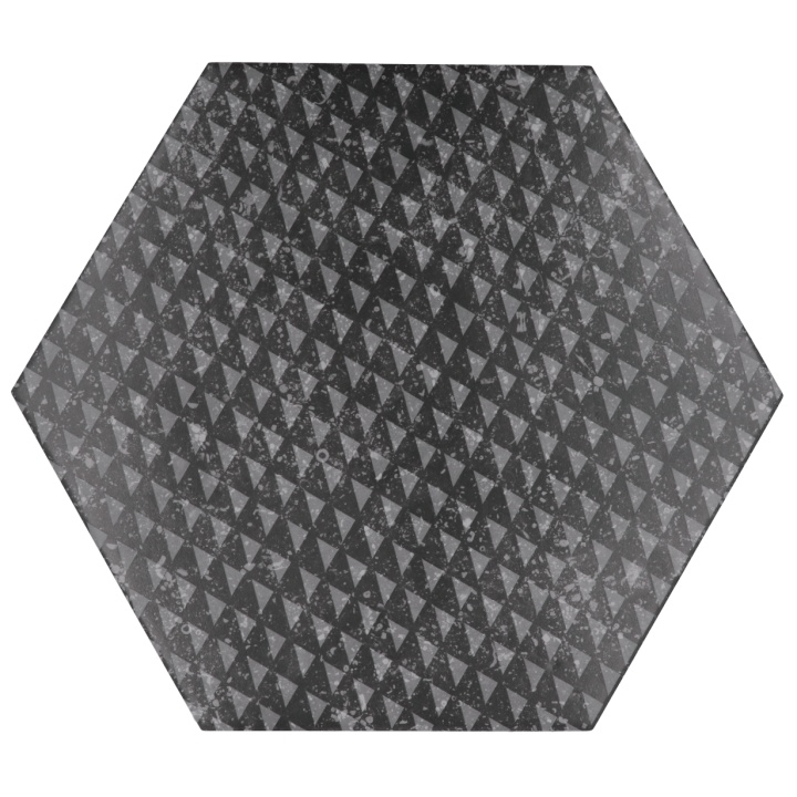 Coralstone Hexagon Melange Black 29.2x25.4 cm - carrelage NAIS - image 3