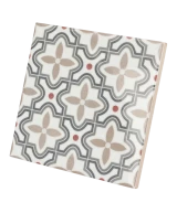 Carrelage Country Patchwork 13,2x13,2 cm - vue latérale du carreau