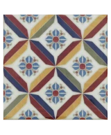 Carrelage Country Patchwork 13,2x13,2 cm - détail du carreau