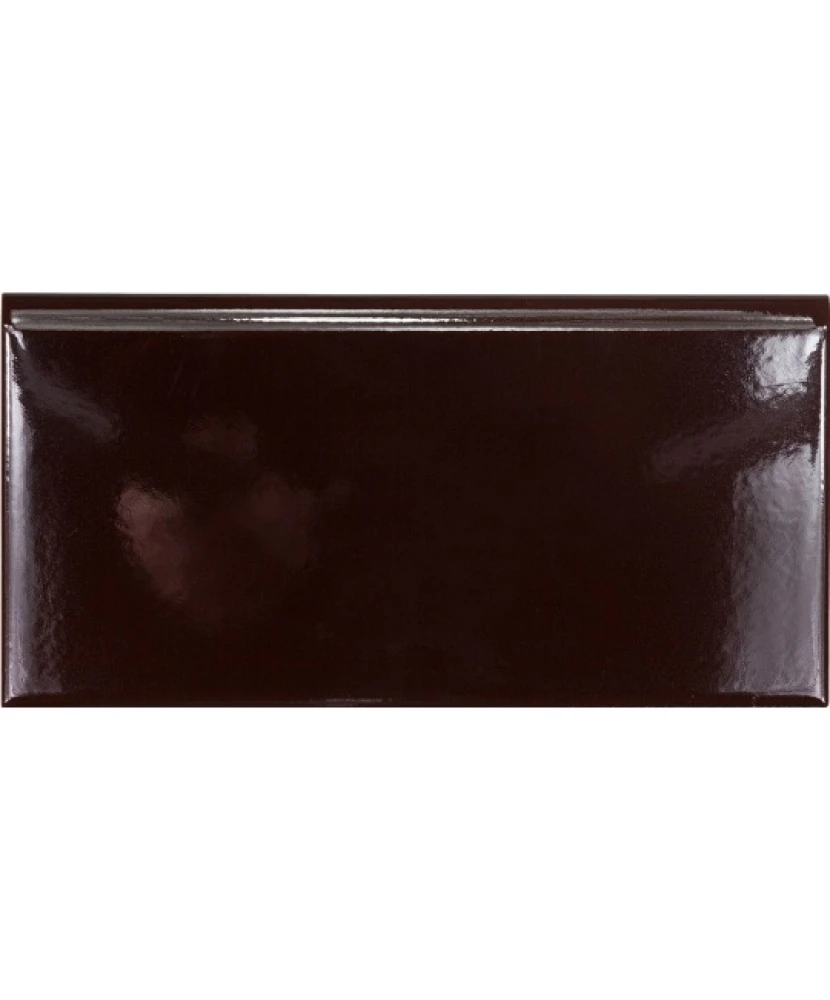PLINTHE CARRELAGE 10x20 BRUNE BRILLANTE - plinthe