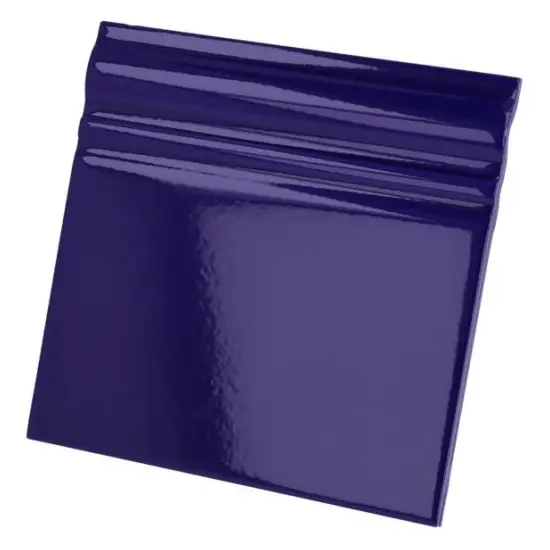 PLINTHE 15X15 BLEU COBALT BRILLANT - plinthe