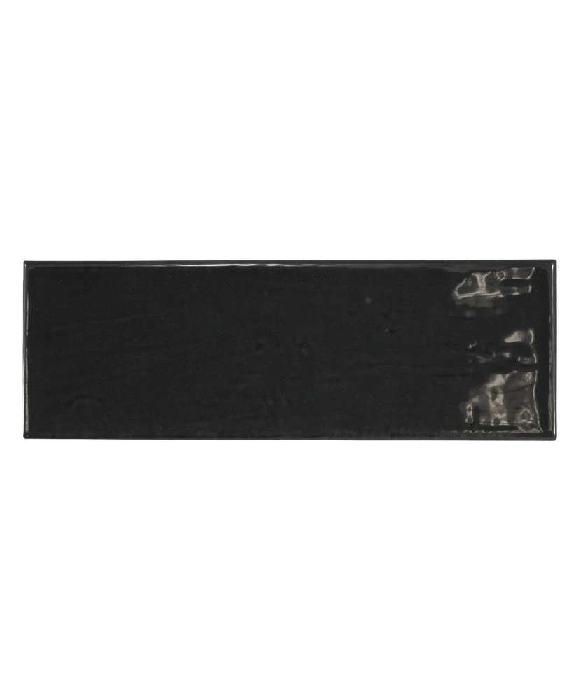 Carrelage Country Anthracite 6,5x20 cm - vue de face du carreau