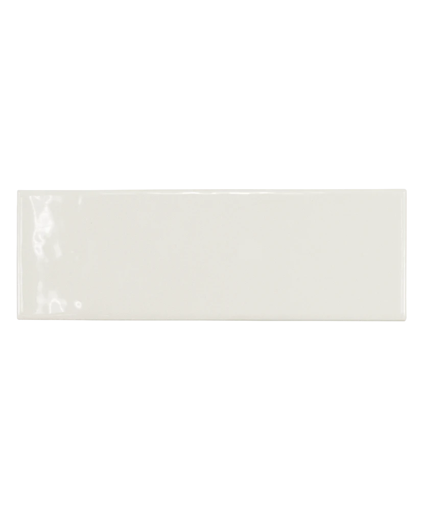 Carrelage Country Blanco 6,5x20 cm - vue de face du carreau
