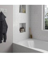 Carrelage Country Blanco 6,5x20 cm - posé en salle de bain