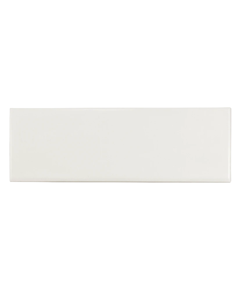 Carrelage Country Blanco Mate 6,5x20 cm - vue de face du carreau