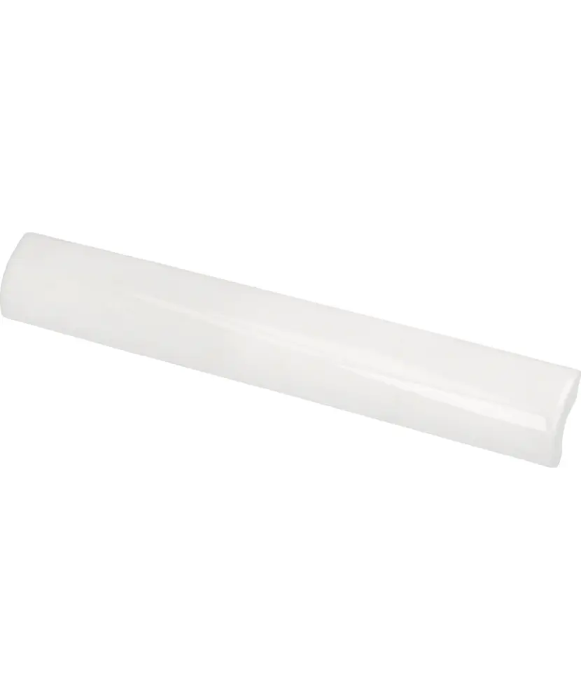 Pencil Bullnose Artisan White 3x20 cm - pièce spéciale NAIS