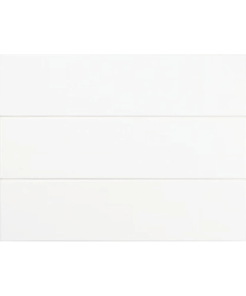 Carrelage Evolution White 10x40 cm - panneau de carreaux