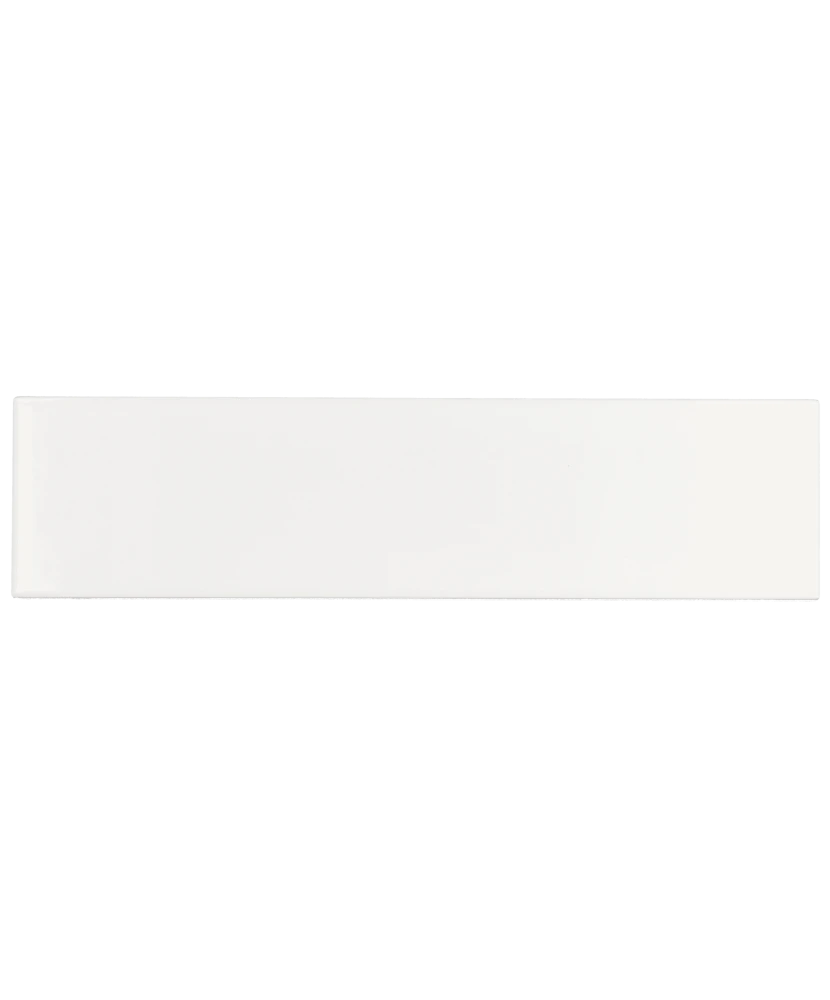 Carrelage Evolution White 10x40 cm - vue de face du carreau