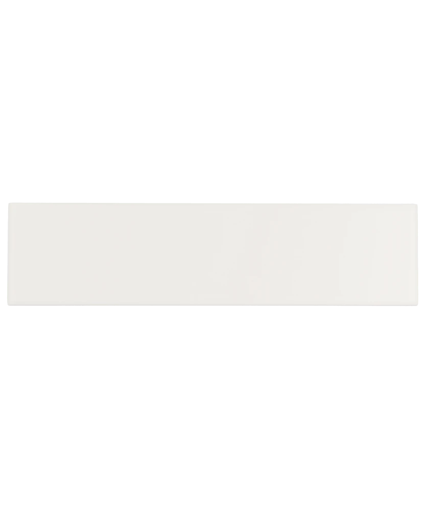 Carrelage Evolution White Mat 10x40 cm - vue de face du carreau